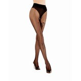 Ballerina Black Secret - Exclusieve panty met open kruis (20 denier) - Zwart