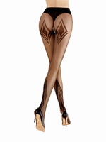 Ballerina Black Secret - Exclusieve panty met open kruis (20 denier) - Zwart
