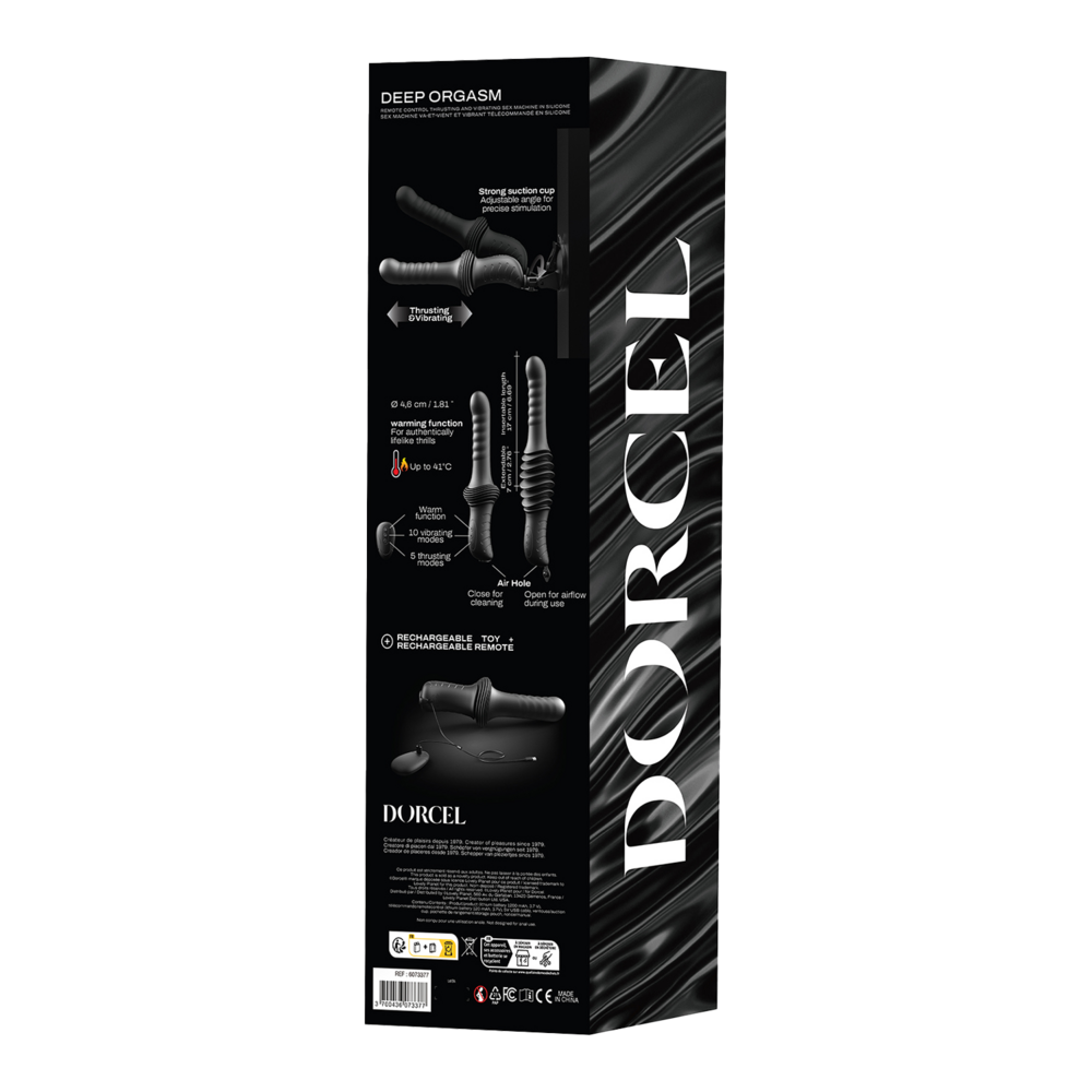 Dorcel Dorcel Deep Orgasm – Powerful Thrusting Vibrator – Black