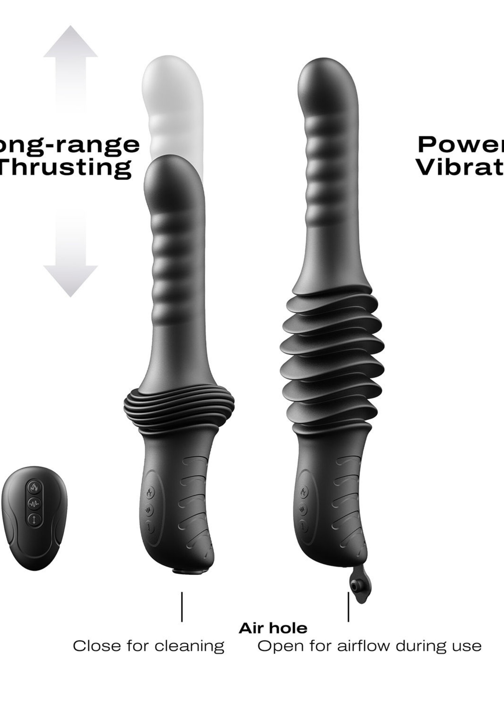 Dorcel Deep Orgasm – Vibromasseur à va-et-vient – Noir