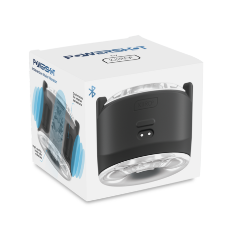 Kiiroo KIIROO – Powershot – Interaktiver Männervibrator – Schwarz