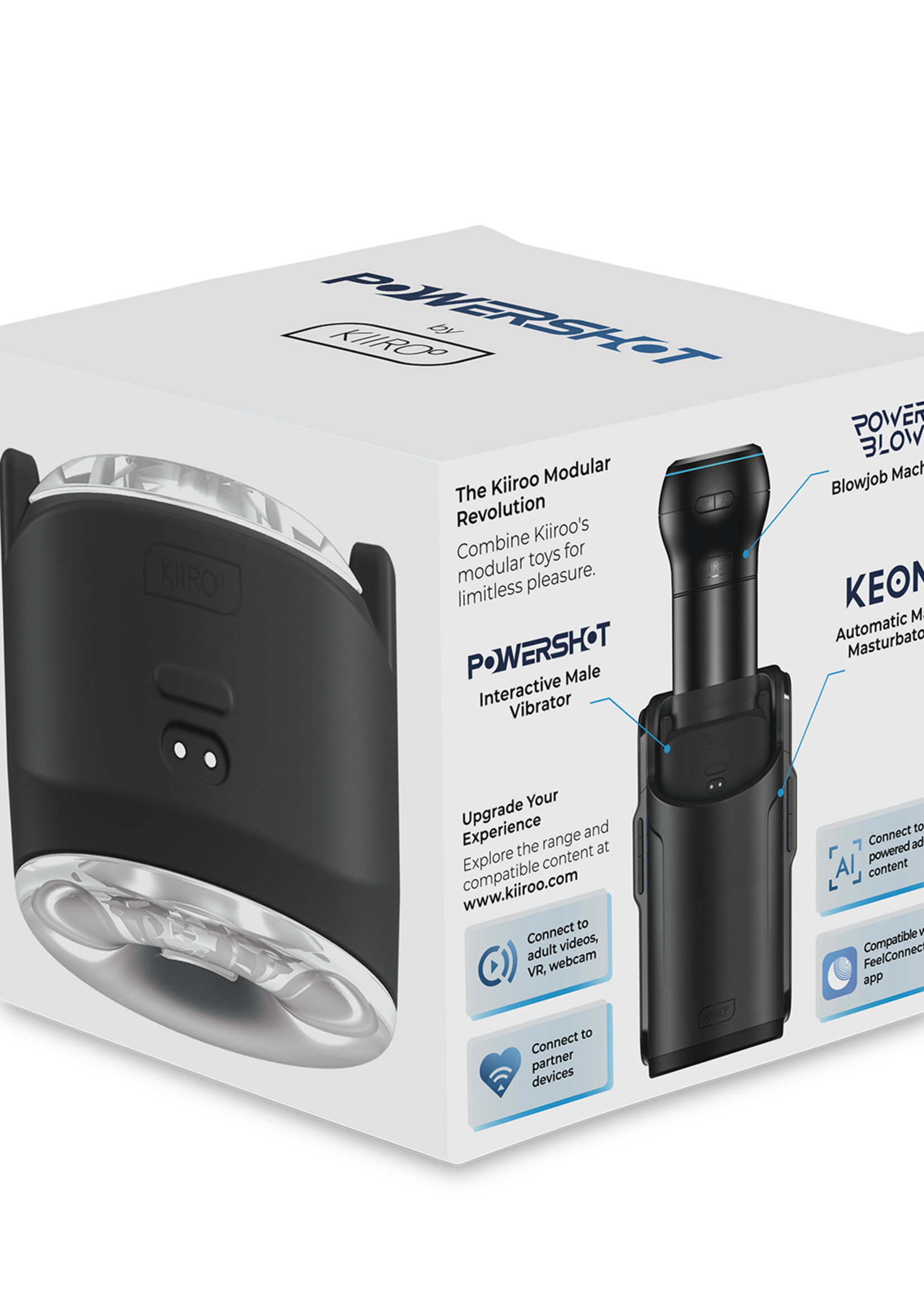 Kiiroo Powershot – Interactieve vibrator voor mannen – Zwart