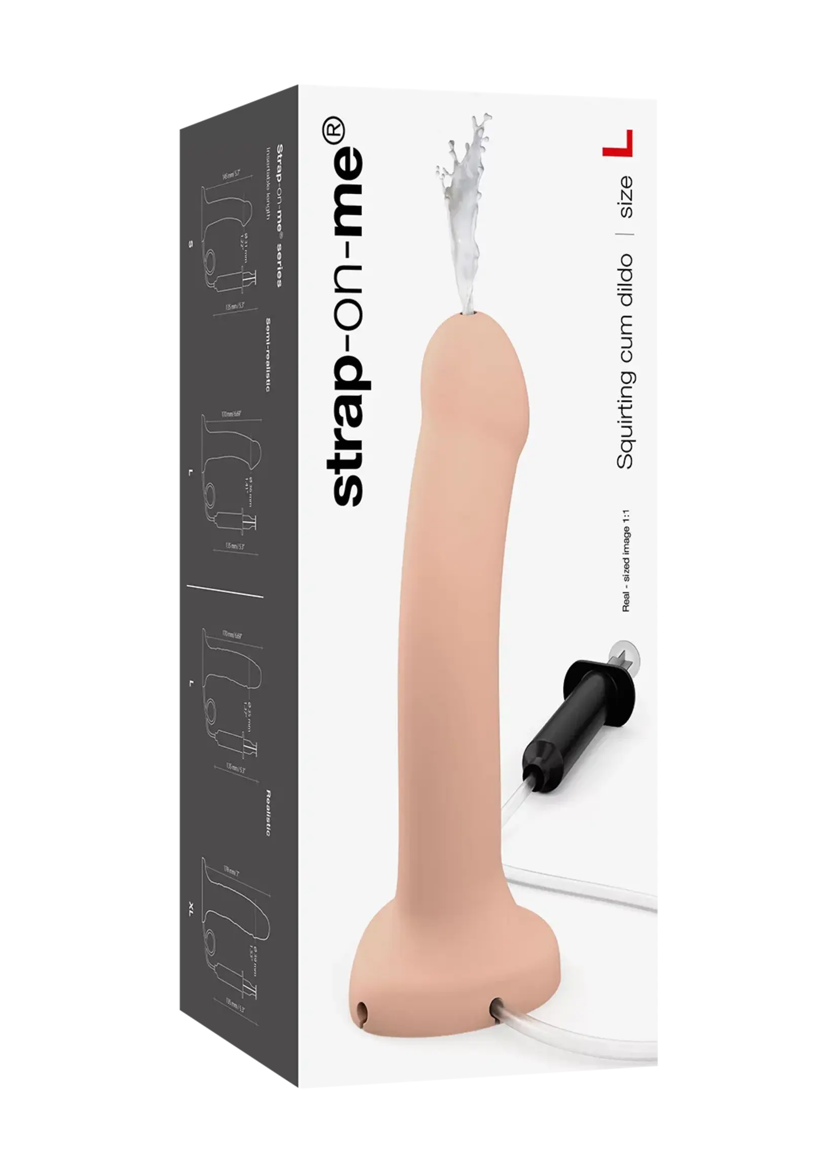 Strap-On-Me Godemiché réaliste à éjaculation féminine – Taille L – Nu
