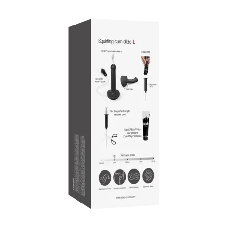 Strap-On-Me Strap on Me – Squirting Cum Dildo Realistic – Size L – Black Strap-On-Me Strap on Me – Squirting Cum Dildo Realistic – Size L – Black