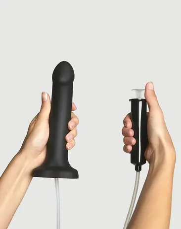 Strap-On-Me Squirting Cum Dildo Realistic – Größe L – Schwarz