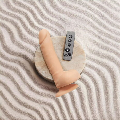 Strap-On-Me Draaiende en vibrerende realistische dildo – Maat L – Nude Strap-On-Me Draaiende en vibrerende realistische dildo – Maat L – Nude