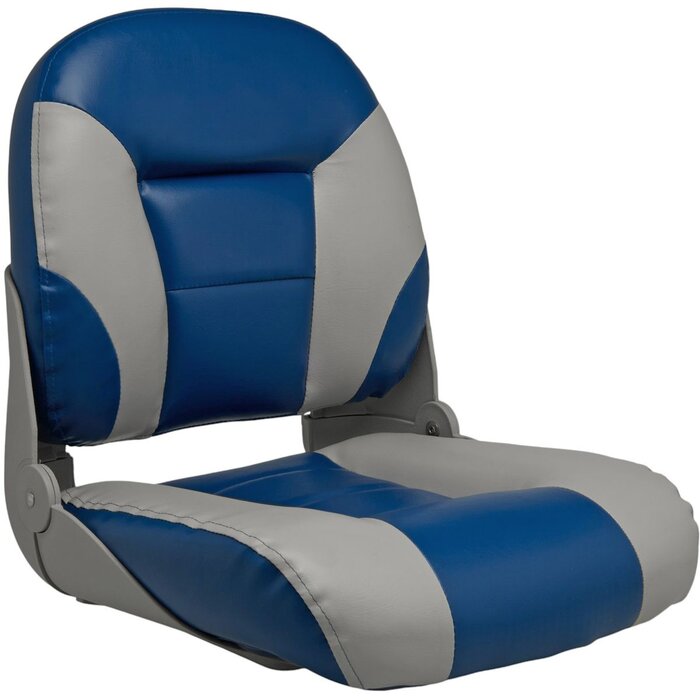 Folding Boat Seat 52x46x51cm Blue-Light Grey