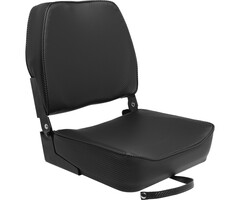 Folding Boat Seat 48x41x49cm Carbon Look Black