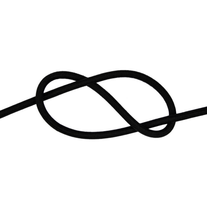4mm Elastiek Koord Zwart
