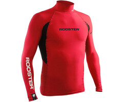 Rooster Rash Vest Long Sleeve Rood maat XS-S