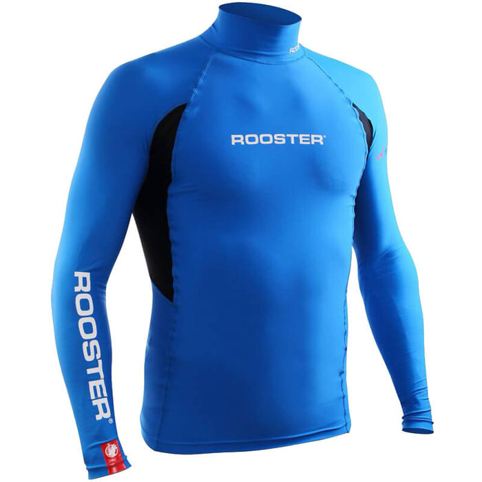 Rooster Rash Vest Long Sleeve Blauw