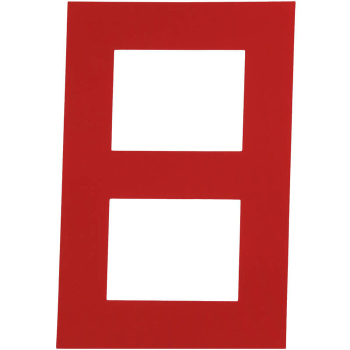 Zeilnummer Digitaal 30cm Rood