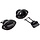 Lensplug Set 54 x 33mm Zwart