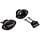 Transom Drain Plug and Socket 54 x 33mm Black
