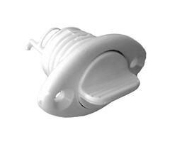 Transom Drain Plug and Socket 54 x 33mm White