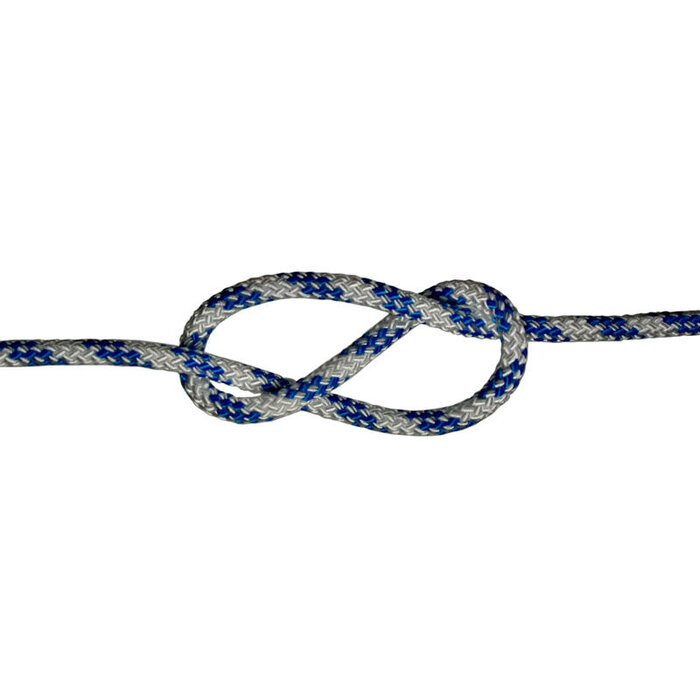 4mm Dyneema met Mantel Blauw-Wit