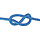 10mm Polyester met Mantel Blauw