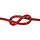 10mm Polyester met Mantel Rood