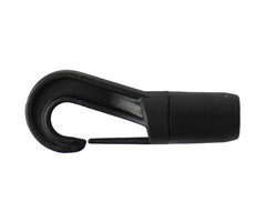 6mm Bungee Cord Hook Self-Locking Black