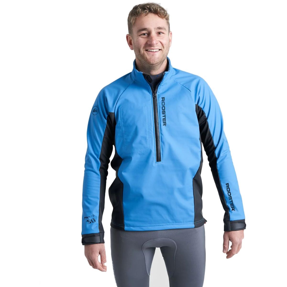 Rooster Active Aquafleece Spray Top Blue Size XL