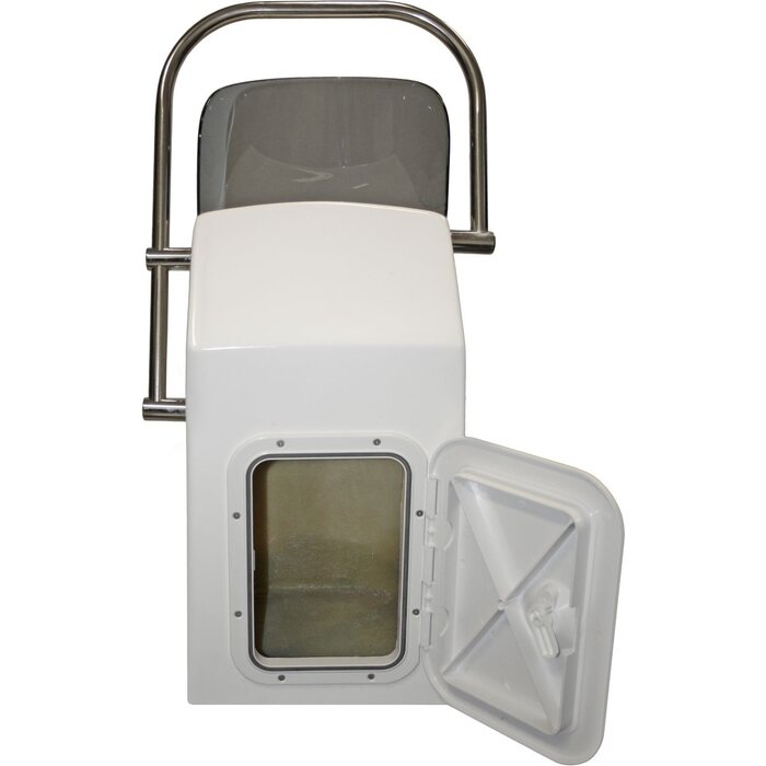 Stuurconsole Boot met Windscherm en Handrail 35x37x66cm