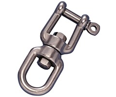10mm Jaw & Eye Swivel Shackle SS316