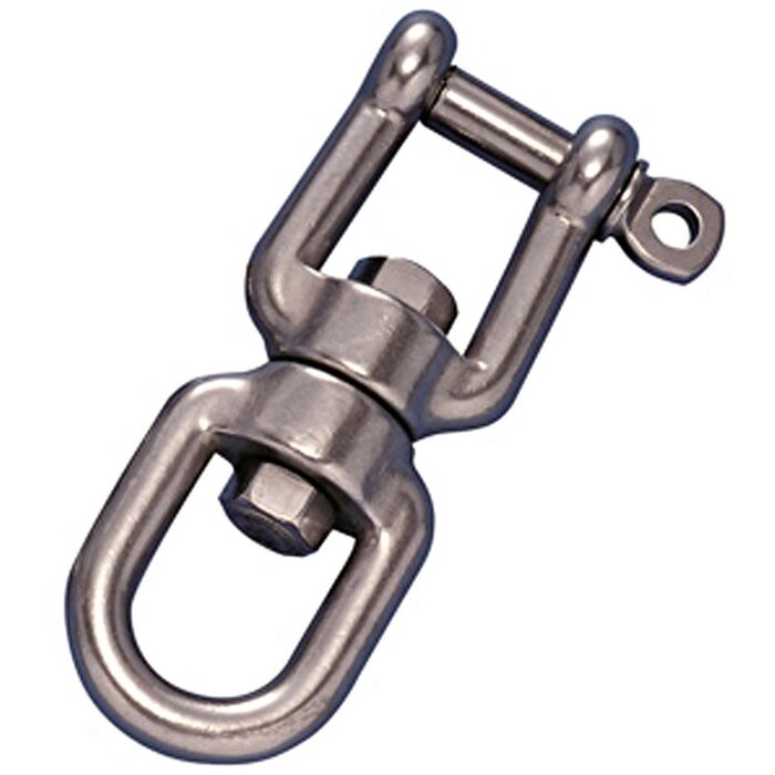 10mm Jaw & Eye Swivel Shackle SS316