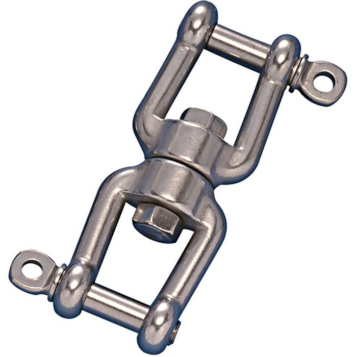 6mm Double Swivel Shackle SS316