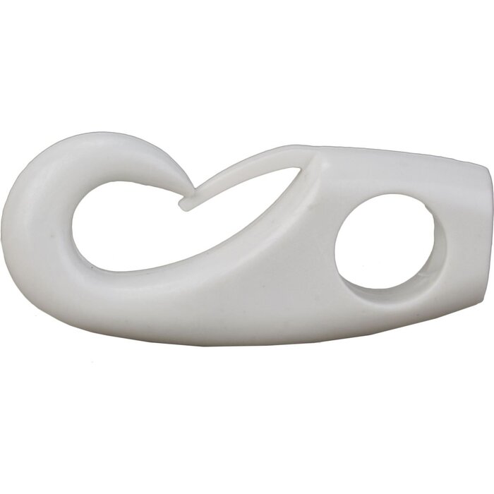 4-5mm Bungee Cord Hook 47mm White