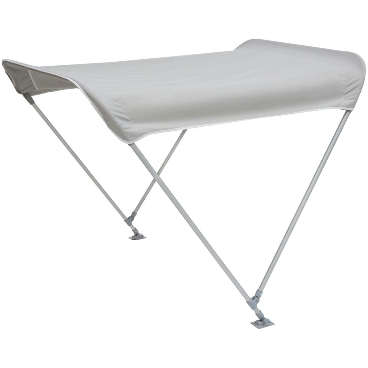 2-Bow Inflatable Boat Bimini Top 160x140x144 Light Grey