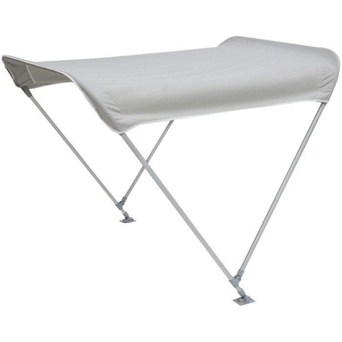 2-Bow Inflatable Boat Bimini Top 160x140x144 Light Grey