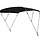 3-Bow Bimini Top 210x190x130 Black