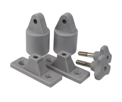 Bimini Top Deck Hinge & 22mm Eye End Set Side Mount Nylon