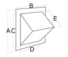 Built-In Compartment for Deck Filler 190x148mm White