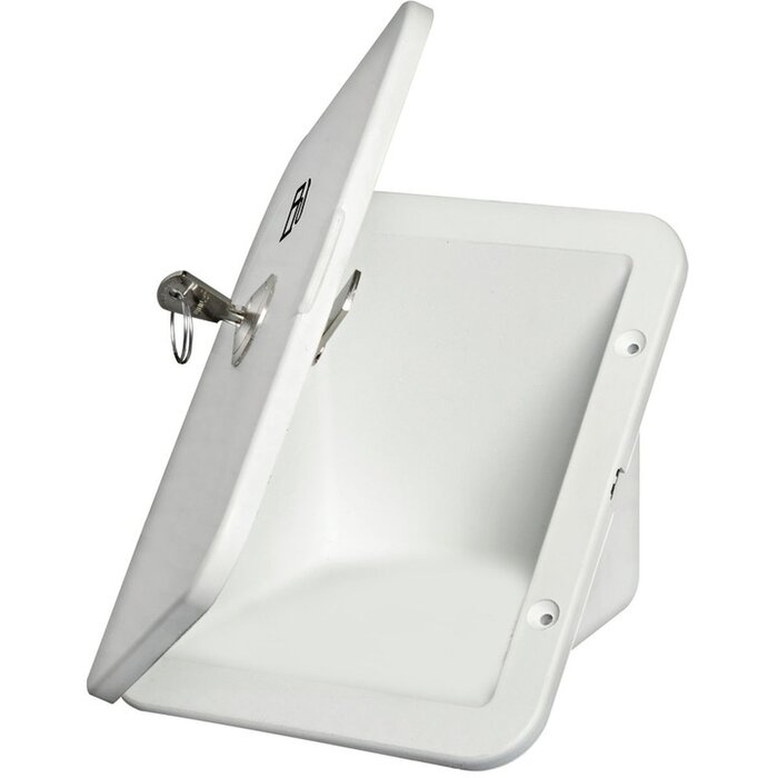 Built-In Compartment for Deck Filler 190x148mm with Lock White