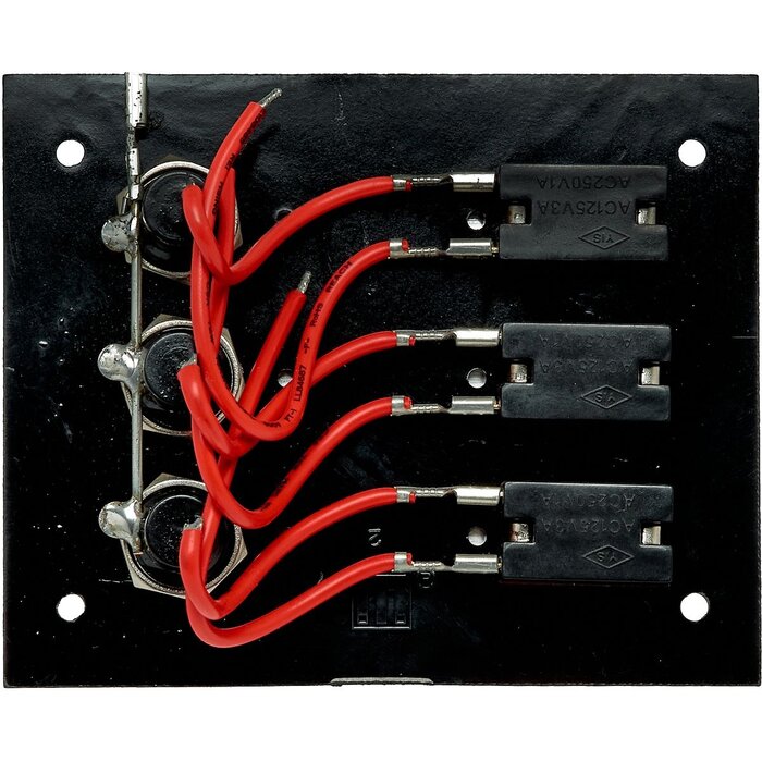 Boat Switch Panel 12V 3-Gang 115x93mm