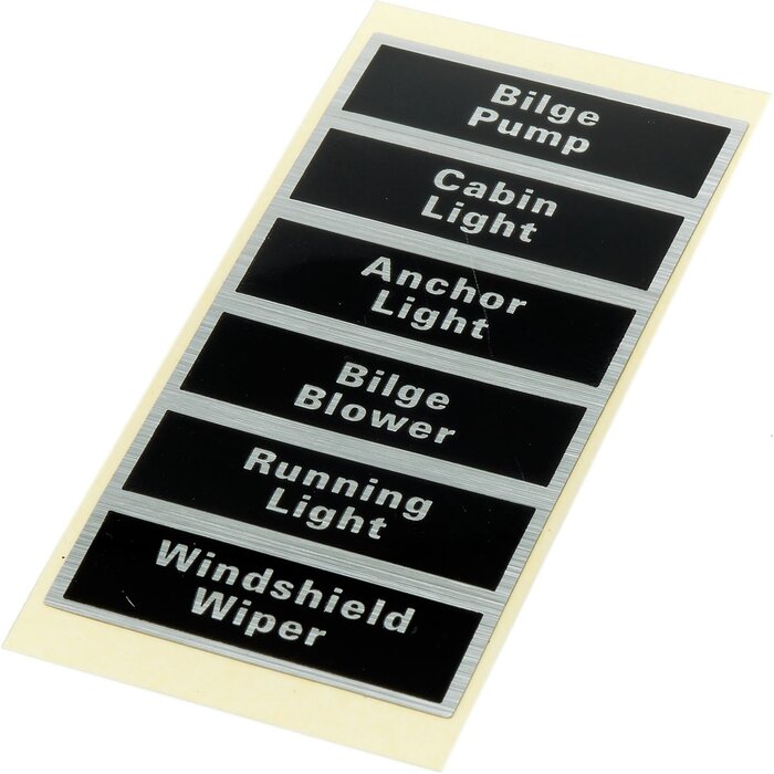 Boat Switch Panel 12V 3-Gang 115x93mm