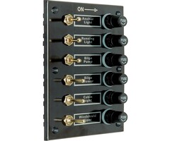 Boat Switch Panel 12V 6-Gang 113x160mm