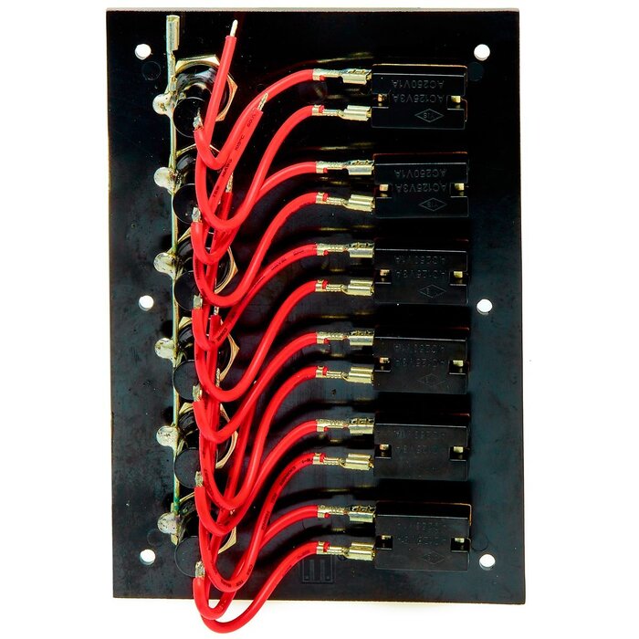 Boat Switch Panel 12V 6-Gang 113x160mm