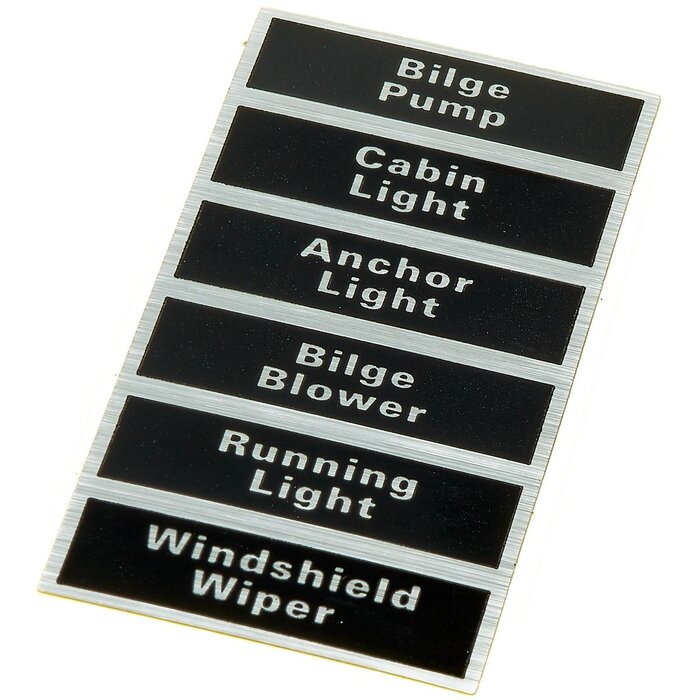 Schakelpaneel Boot 12V met 6 Schakelaars 113x160mm