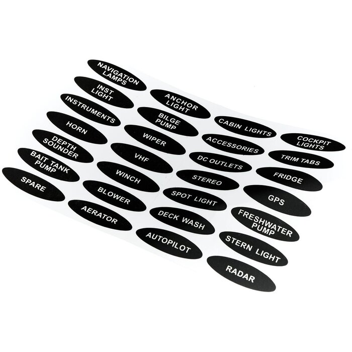 Boat Switch Panel 12V 4-Gang 109x97mm