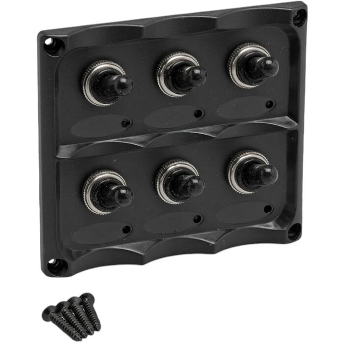 Boat Switch Panel 12V 6-Gang 110x100mm