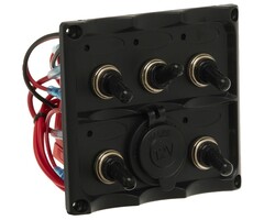 Boat Switch Panel 12V 5-Gang 110x100mm