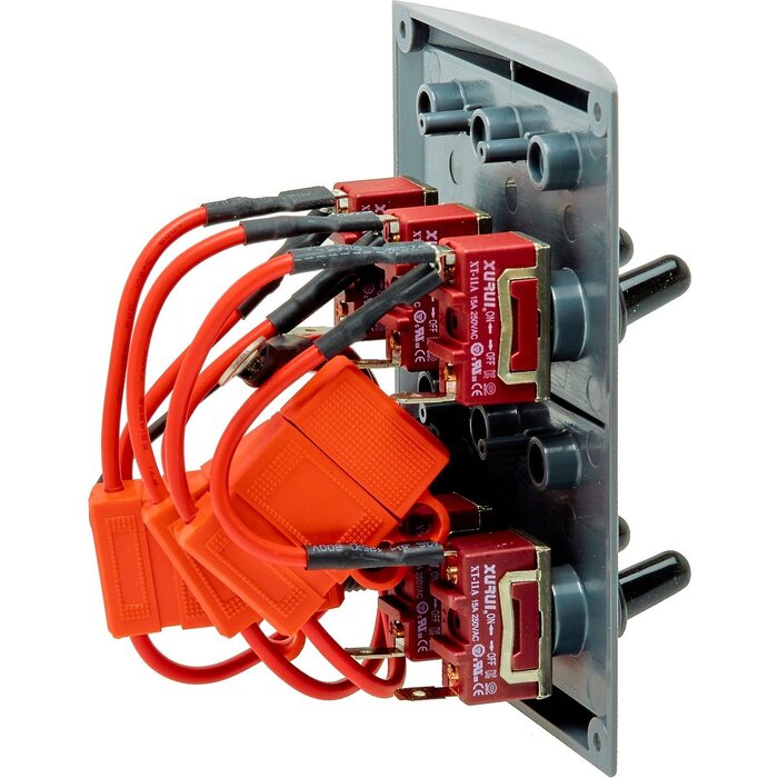 Boat Switch Panel 12V 5-Gang 110x100mm