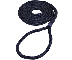8mm Fenderlijn met Lus 1,5m Deluxe Polyester Blauw