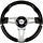 Seamaster Stuurwiel Boot 330mm Zwart