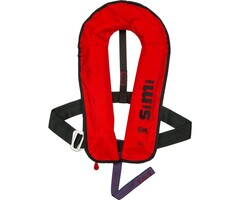 Eval Simi 160N Automatic Life Jacket with SS Buckle Red