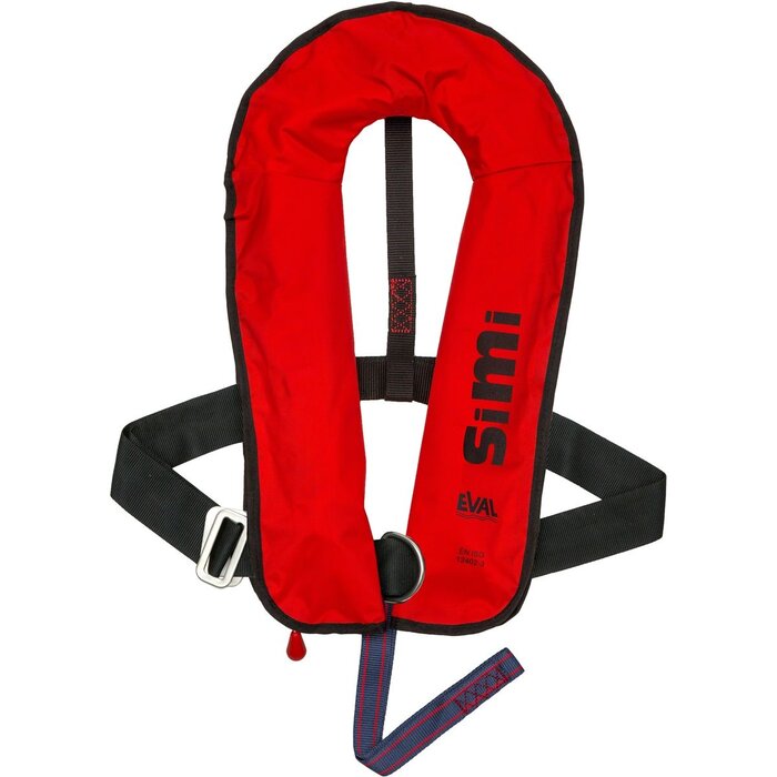 Eval Simi 160N Manual Inflatable Life Jacket with SS D-Ring Red