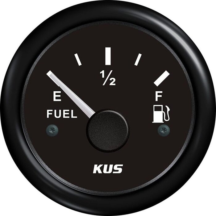 Boat Fuel Gauge 56mm Black