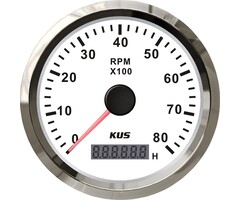 Toerenteller Boot met Urenteller 8000 Rpm